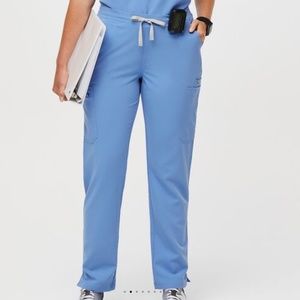 FIGS Women's Ceil Blue Yola Skinny Scrub Pants Medium/Tall